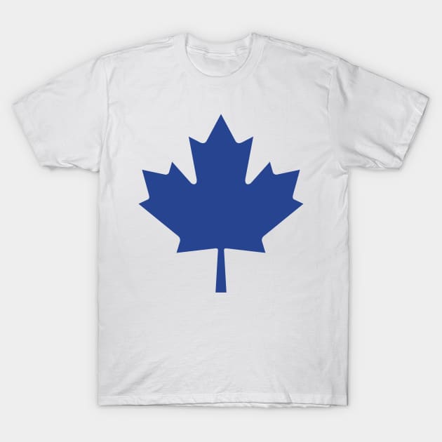 Maple Leaf - Toronto Flag Blue T-Shirt by WiccanNerd